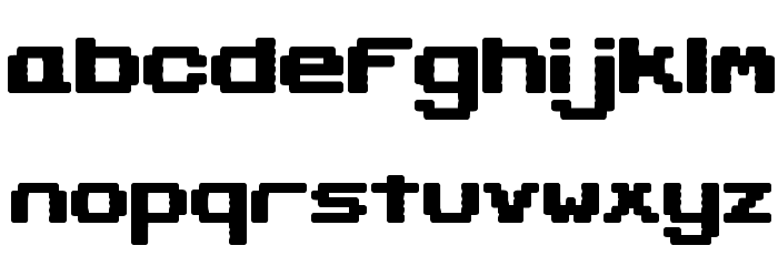 Gaposis Solid BRK Font LOWERCASE