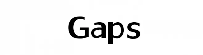 Gaps  baixar fontes gratis