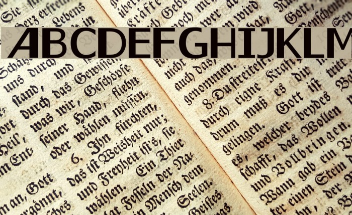 Gaps Font examples