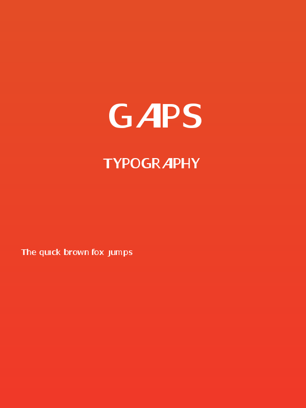 Gaps Poster