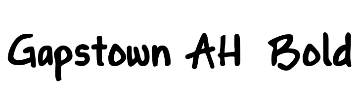 Gapstown AH  Bold  font caratteri gratis