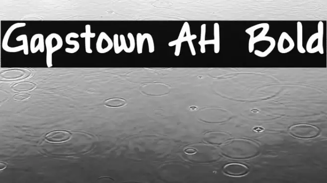 Gapstown AH Bold Font examples