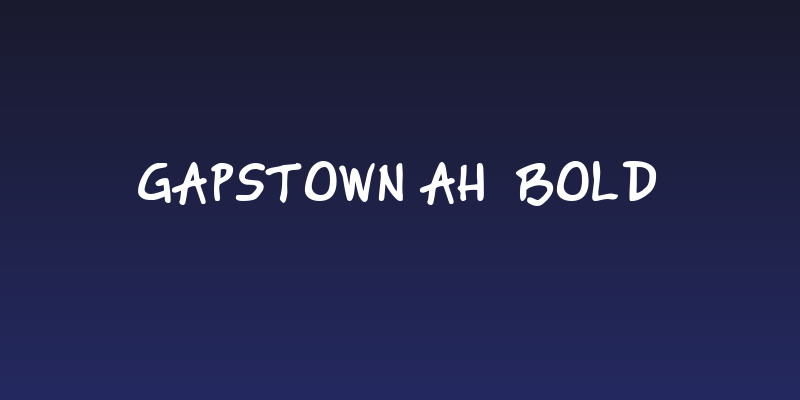 Gapstown AH  Bold Social Header