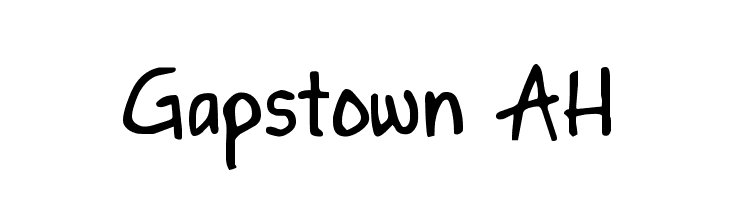 Gapstown AH फ़ॉन्ट