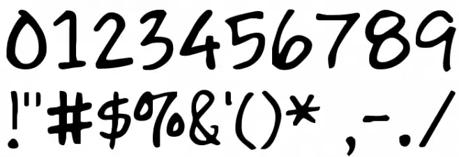 Gapstown AH Font OTHER CHARS