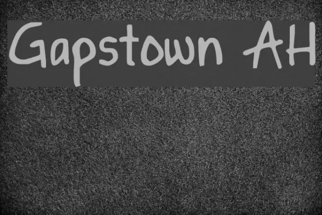 Gapstown AH Font examples