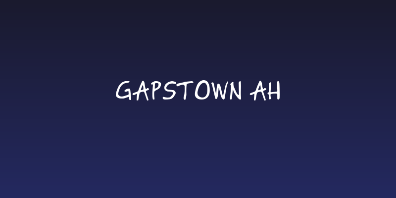 Gapstown AH Social Header