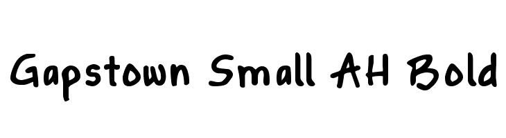 Gapstown Small AH Bold फ़ॉन्ट