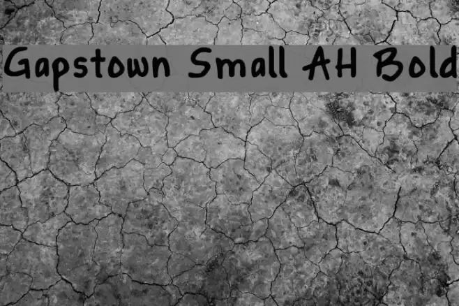 Gapstown Small AH Bold Font examples