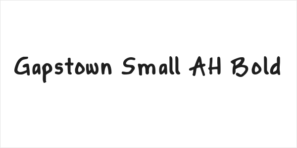 Gapstown Small AH Bold Logo