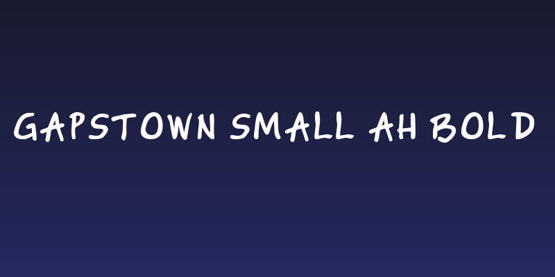 Gapstown Small AH Bold Social Header