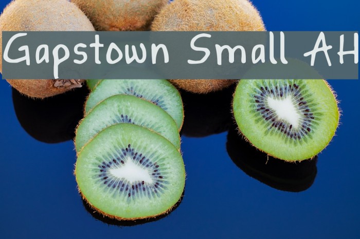 Gapstown Small AH Font examples
