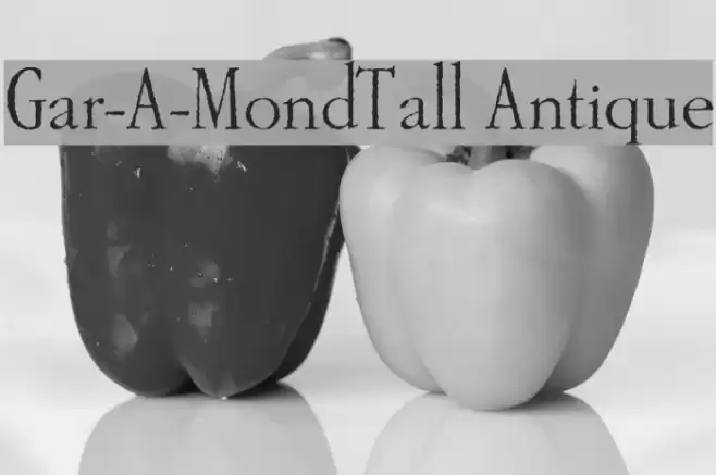 Gar-A-MondTall Antique Font examples
