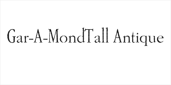 Gar-A-MondTall Antique Logo