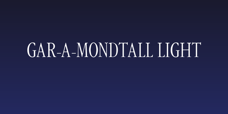 Gar-A-MondTall Light Social Header