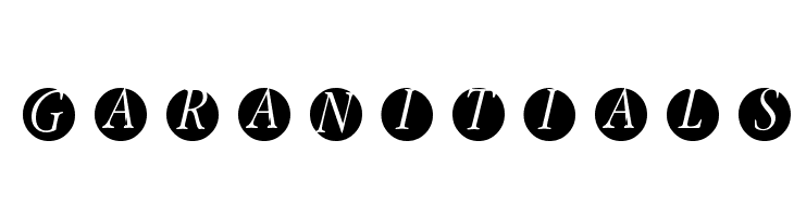 GaraNitials Font