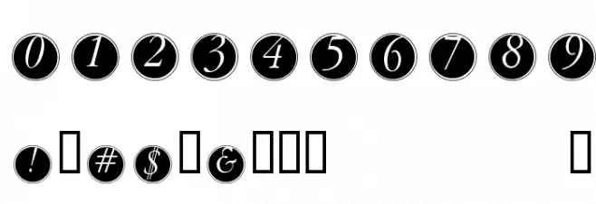 GaraNitialsFramed フォント その他の文字