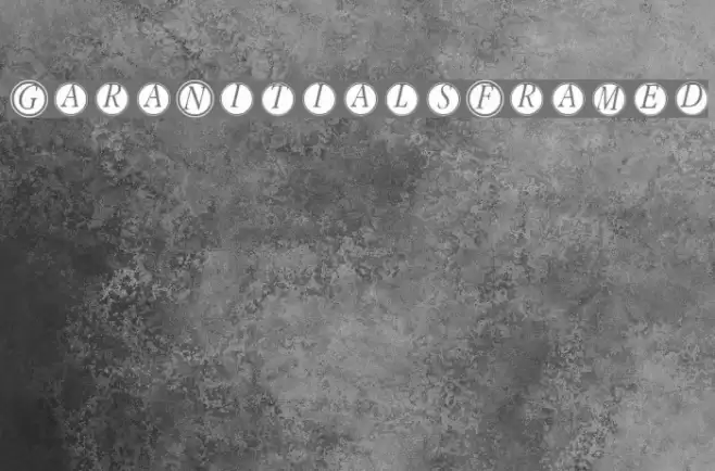 GaraNitialsFramed フォント examples