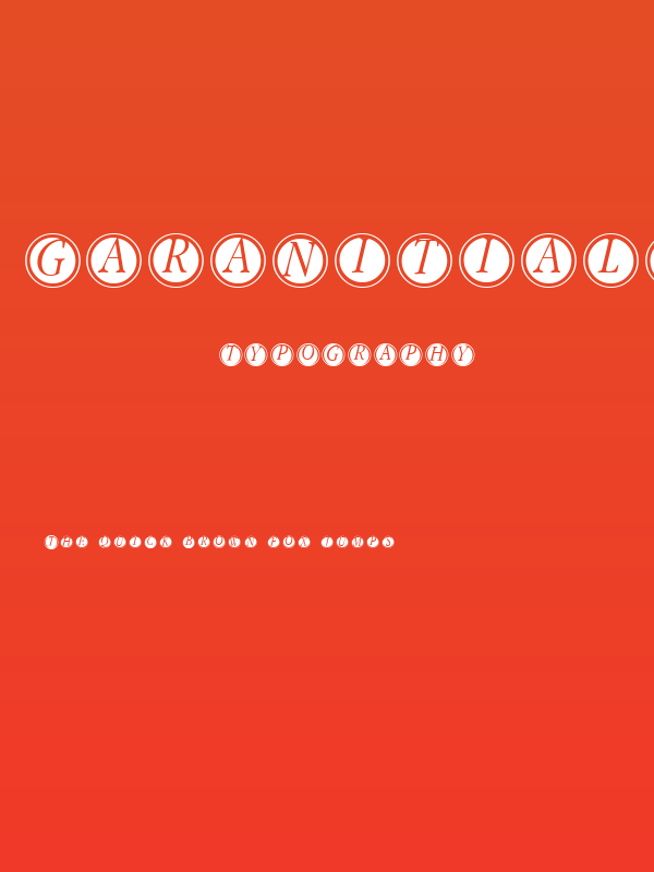 GaraNitialsFramed Poster