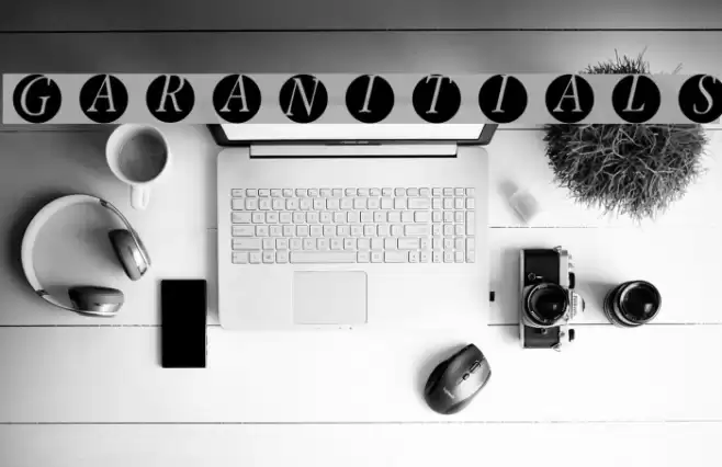 GaraNitials Font examples