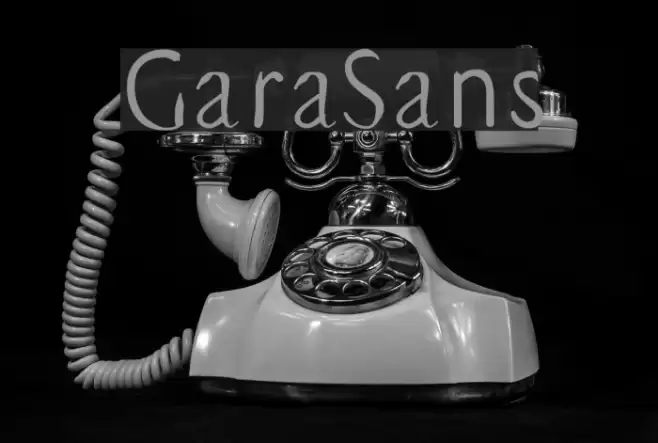 GaraSans Font examples