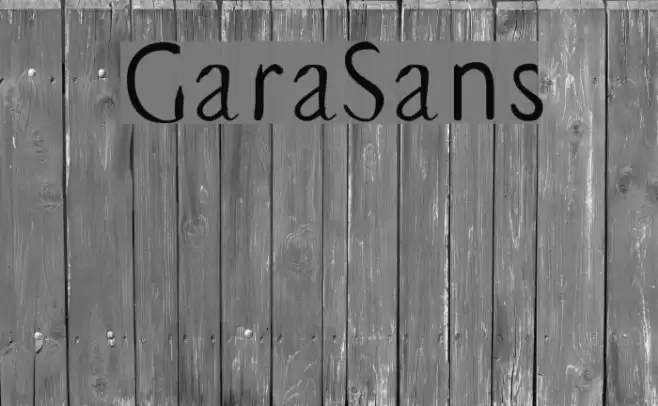 GaraSans Font examples