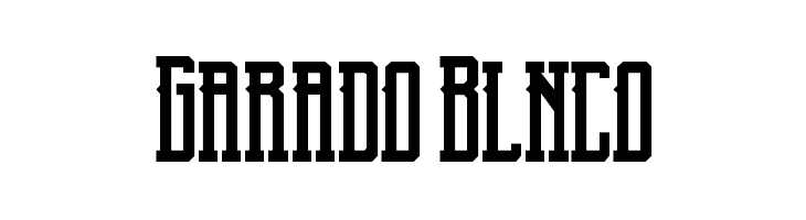 Garado Blnco Font