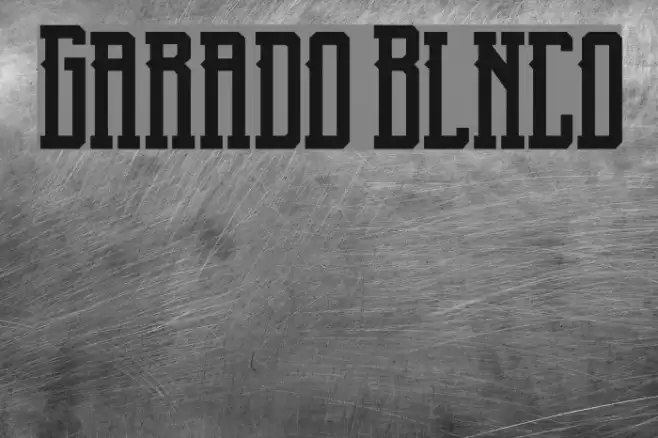 Garado Blnco Fonte examples
