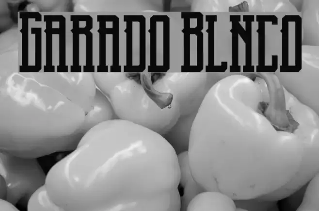 Garado Blnco Fonte examples