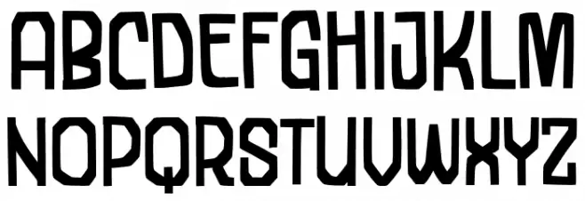Garaga フォント 大文字