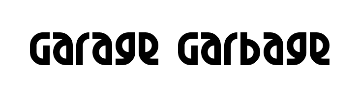 Garage Garbage  Frei Schriftart Herunterladen