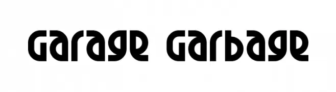 Garage Garbage  Fuentes Gratis Descargar
