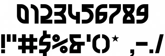 Garage Garbage Font OTHER CHARS