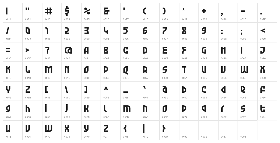Garage Garbage Character Map