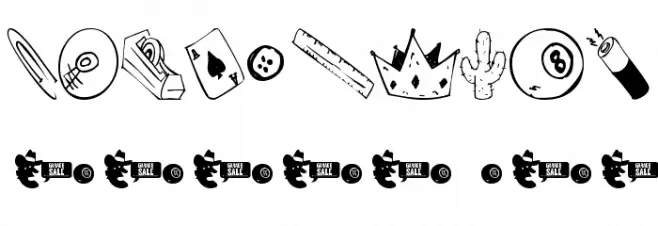 Garage Sale Font Alte caractere