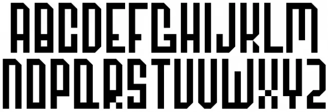 Garage Schriftart Groß