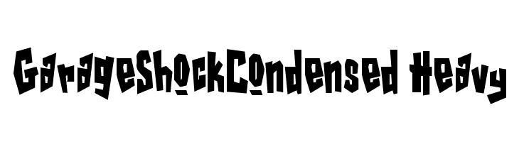 GarageShockCondensed Heavy Schriftart