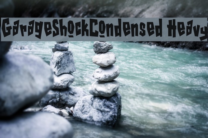GarageShockCondensed Heavy Font examples
