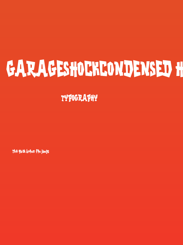 GarageShockCondensed Heavy Poster