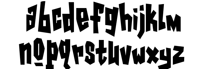 GarageShockCondensed Heavy Font LOWERCASE