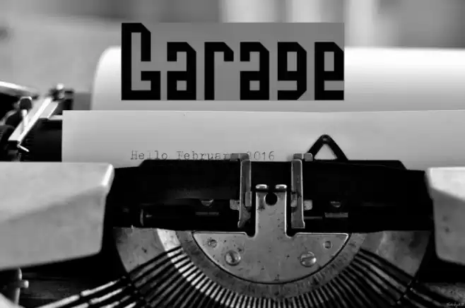 Garage Font examples