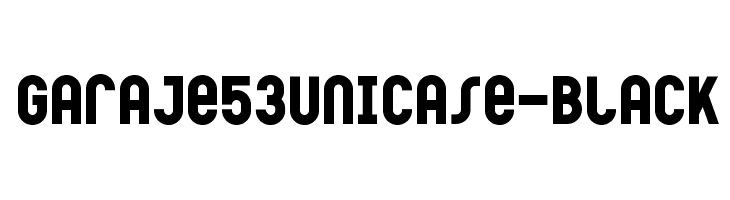 Garaje53Unicase-Black Font