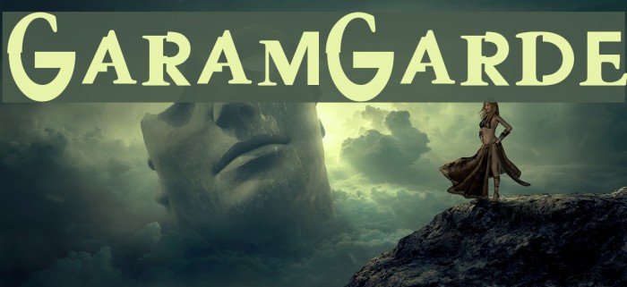 GaramGarde Schriftart examples