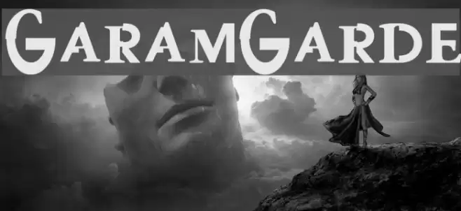 GaramGarde Schriftart examples