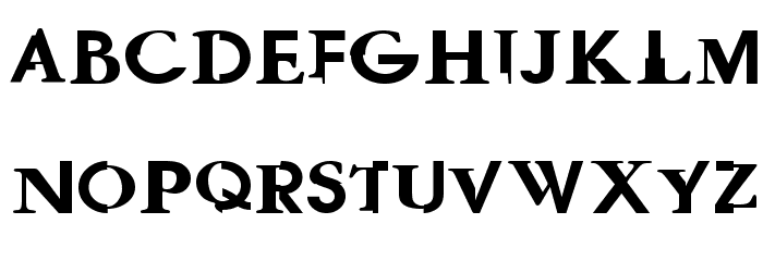 GaramGarde Schriftart Kleinbuchstaben