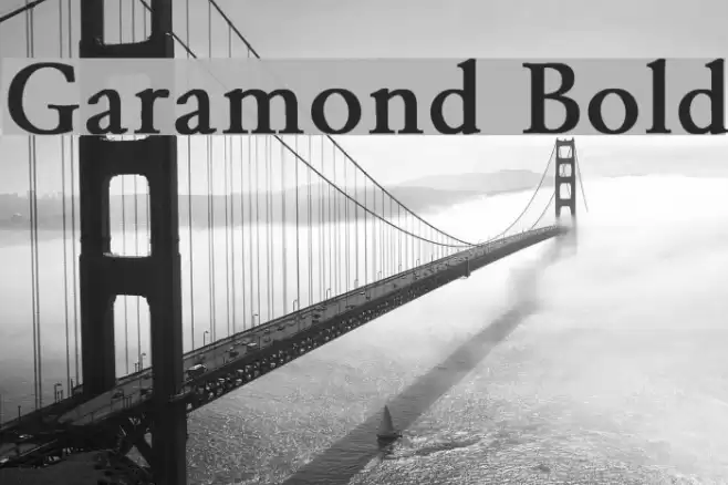 Garamond Bold examples