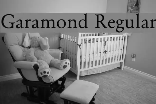 Garamond Regular Font examples