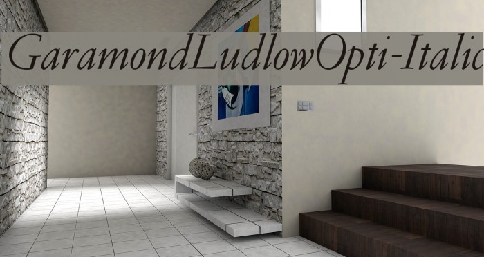 GaramondLudlowOpti-Italic Font examples