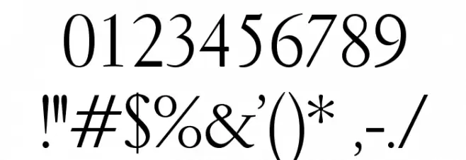 GaramondLudlowOpti-Roman Font OTHER CHARS