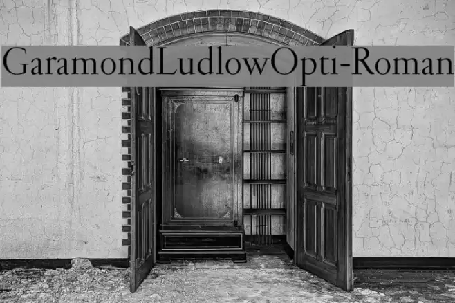 GaramondLudlowOpti-Roman Font examples